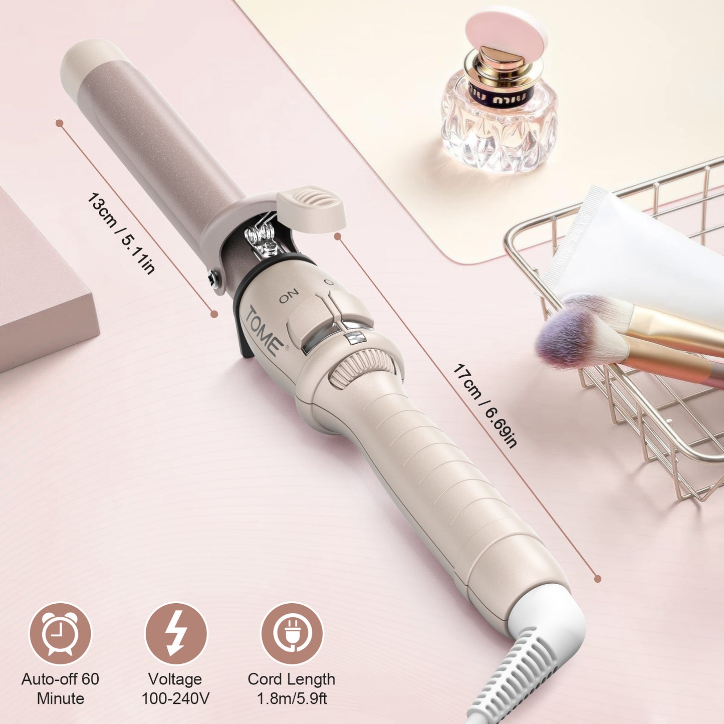 TOME Hair Ceramic Curling Iron