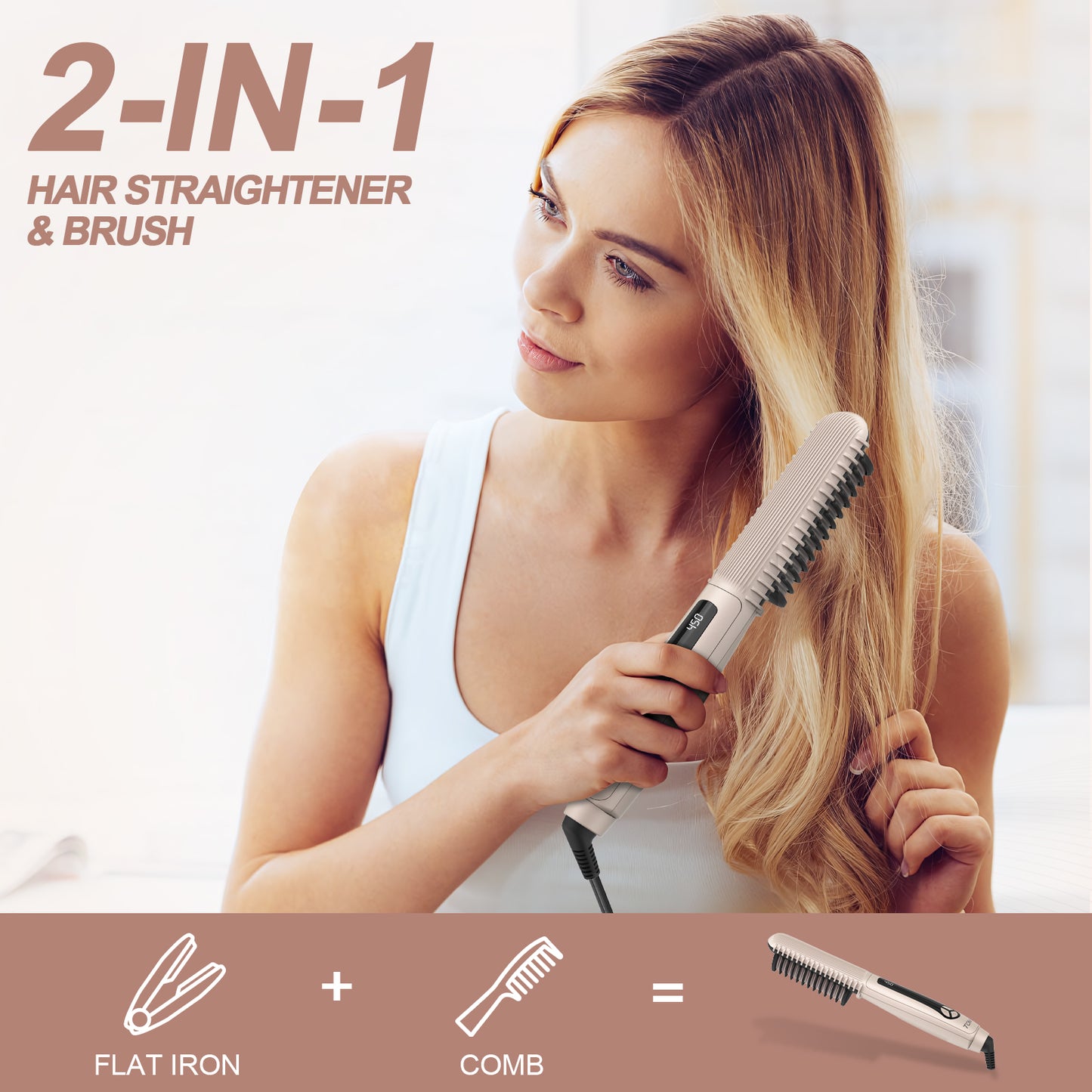TOME Lonic Hair Straightening Brush