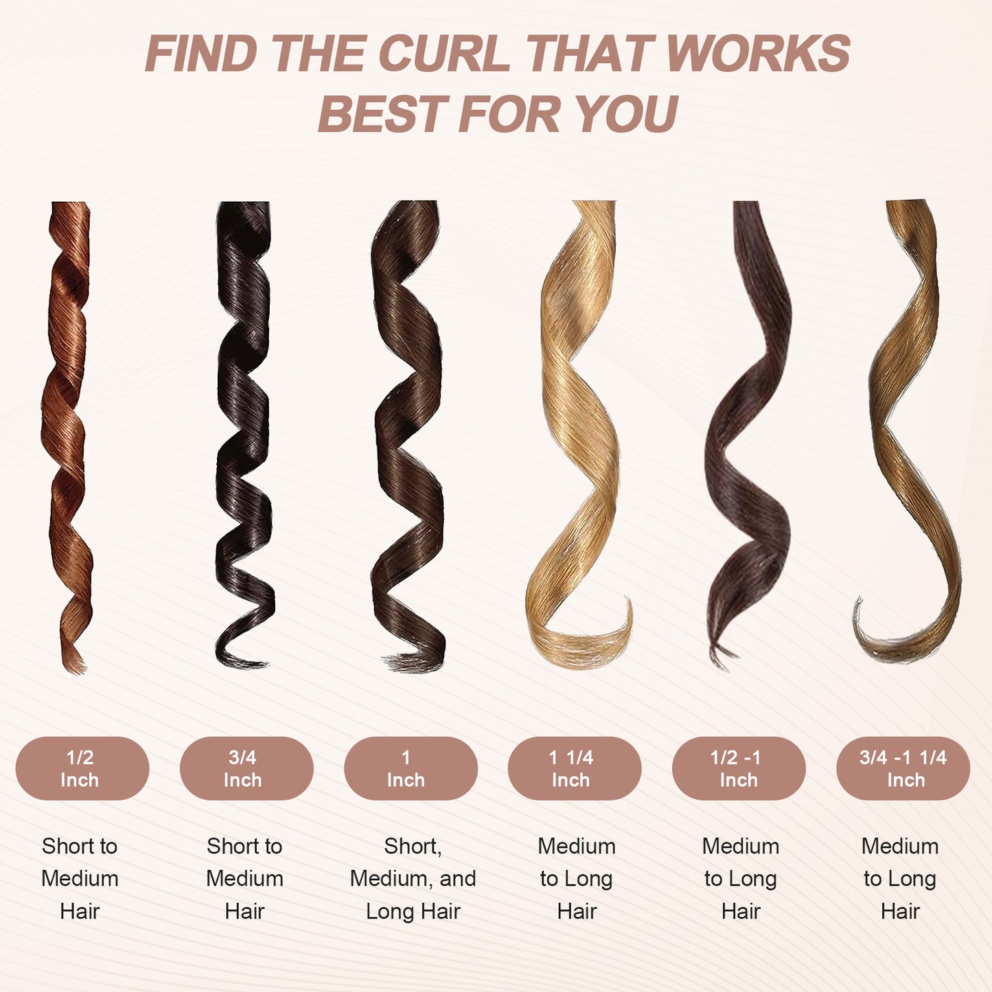 TOME Hair Ceramic Curling Wand