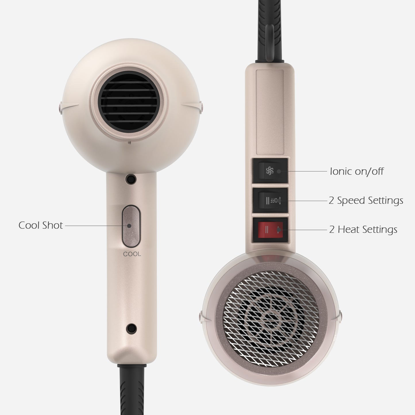 TOME High Speed Ionic Hair Blow Dryer