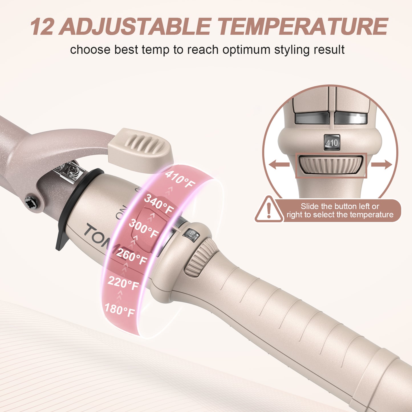 TOME Hair Ceramic Curling Iron