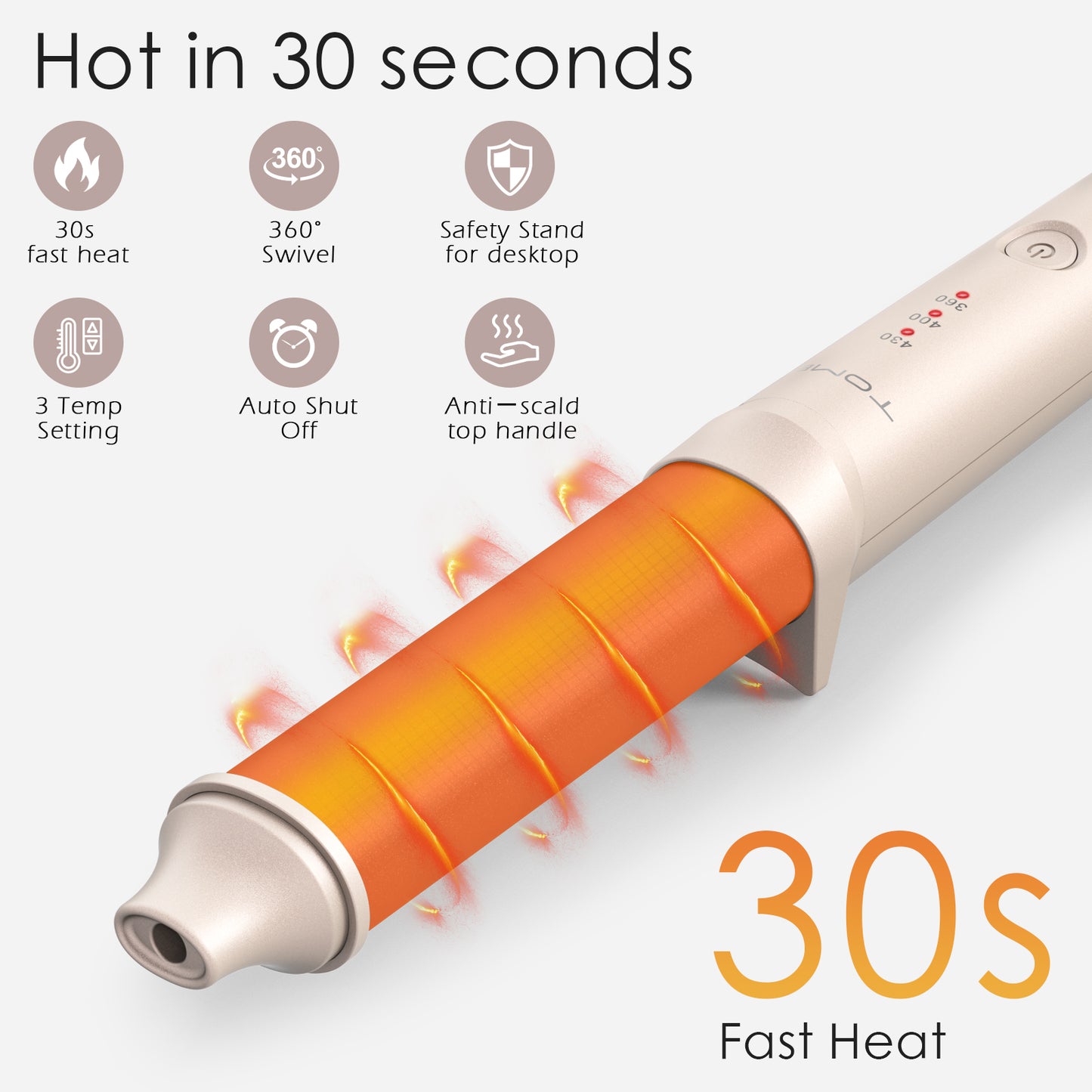 TOME Hair Travel Curling Wand