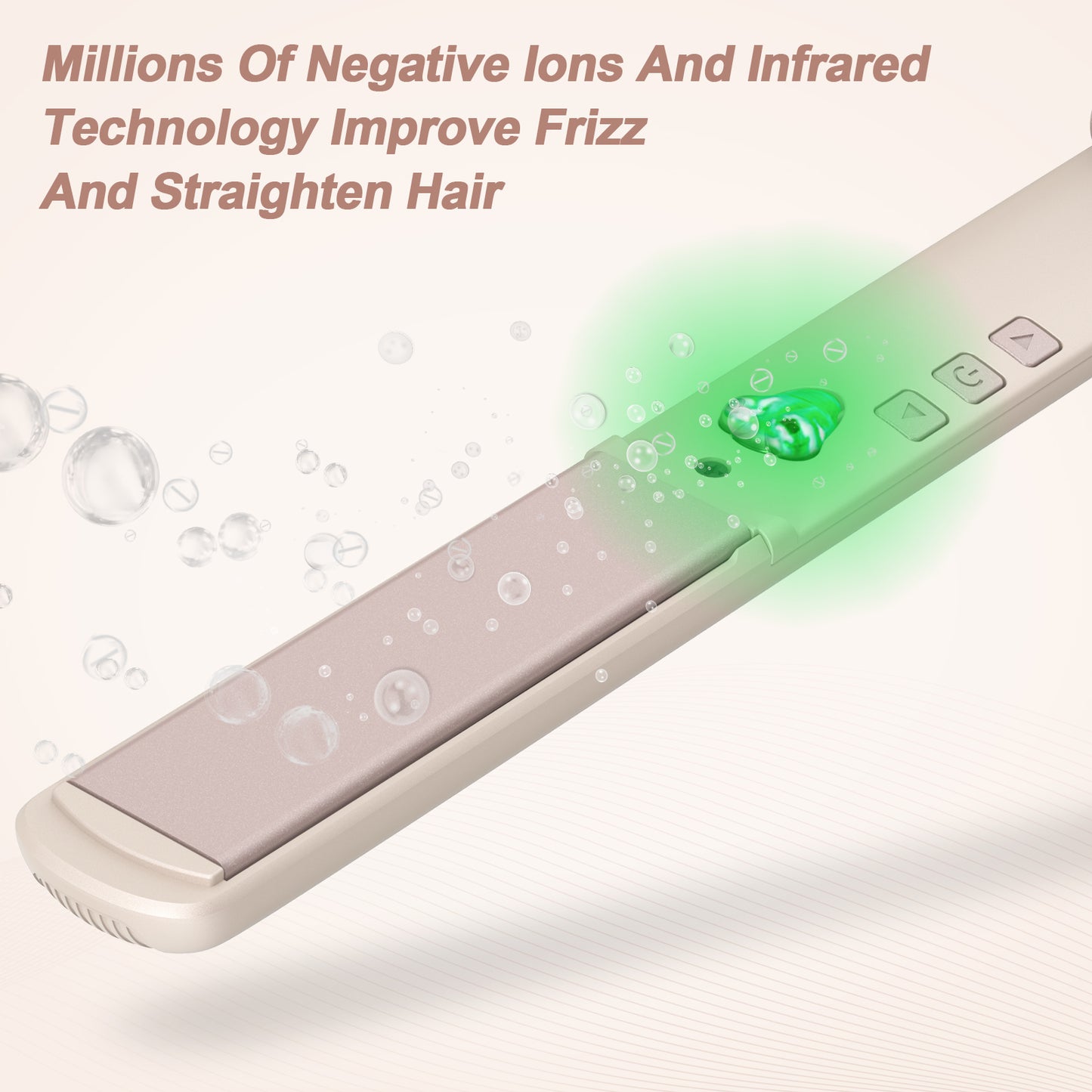 TOME Titanium Flat Iron Hair Straightener