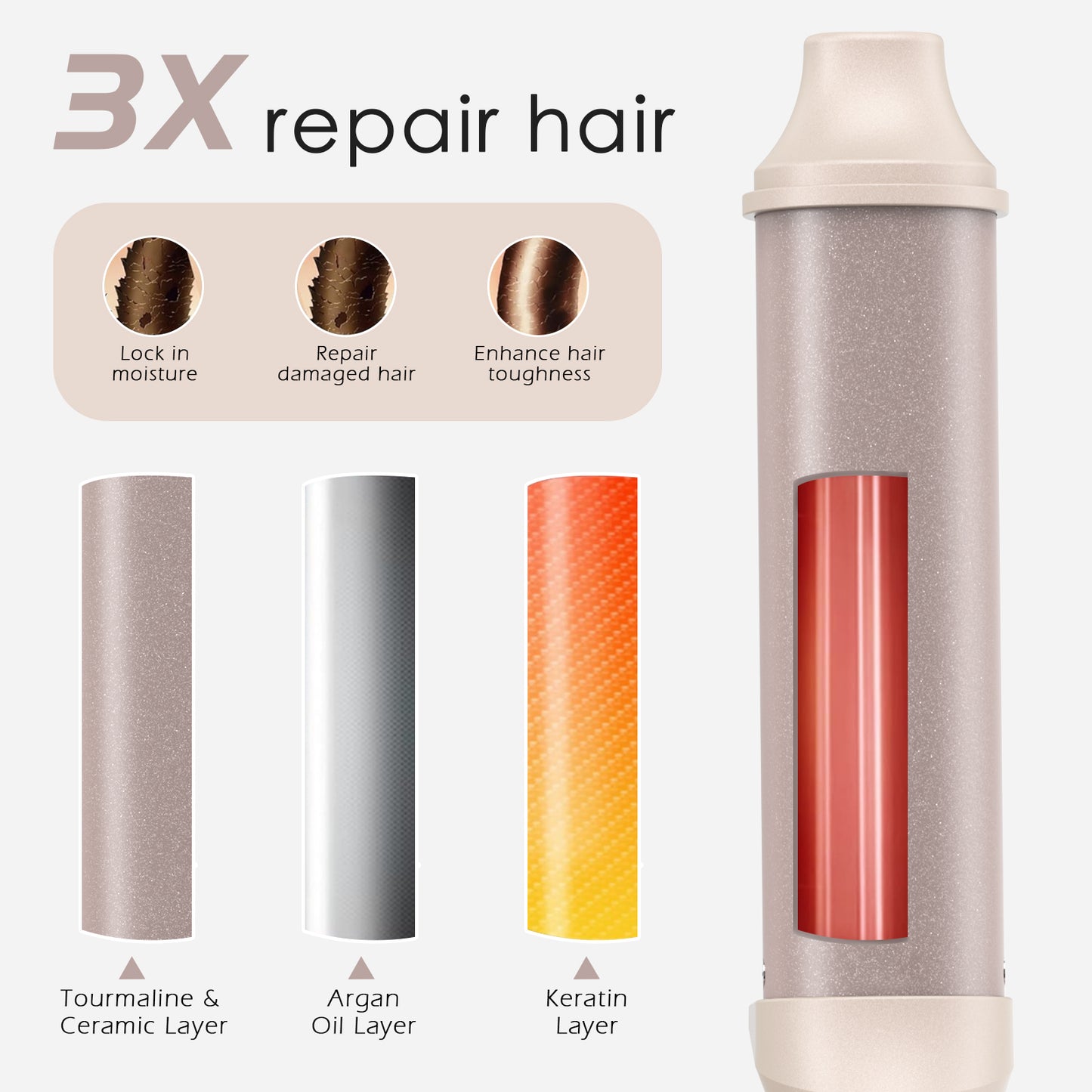 TOME Hair Travel Curling Wand